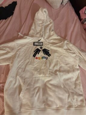 Kith White Hoodie Rainbow 'equality'